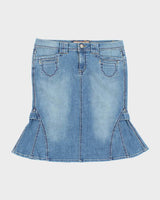 Vintage Y2k 00s Candies Embroidered Denim Skirt - M
