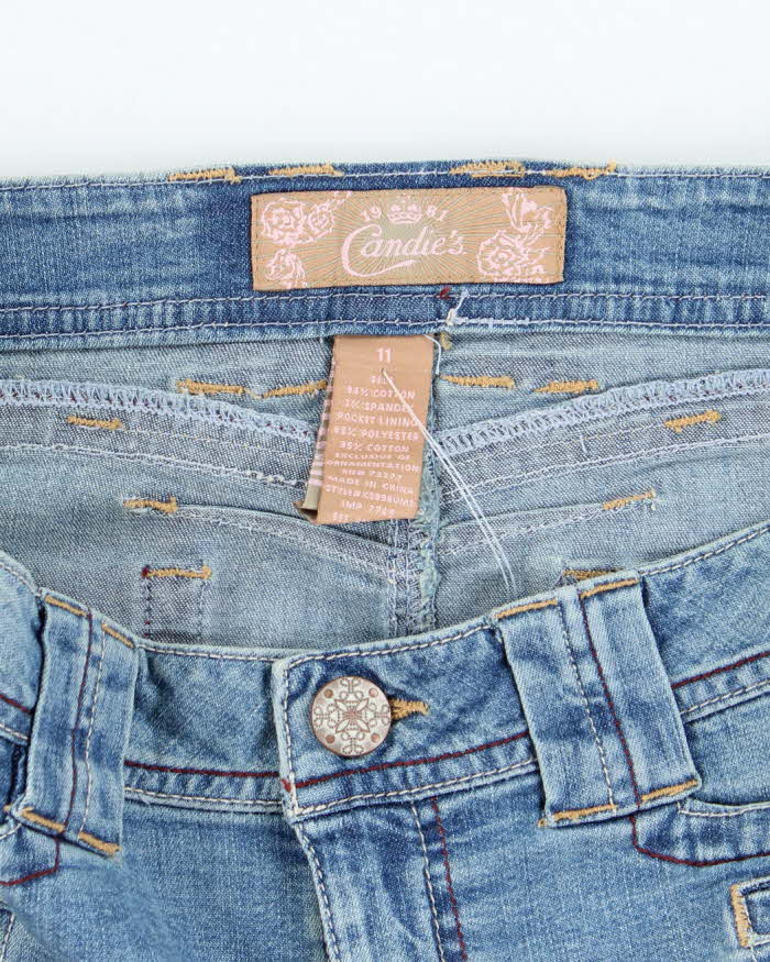 Vintage Y2k 00s Candies Embroidered Denim Skirt - M