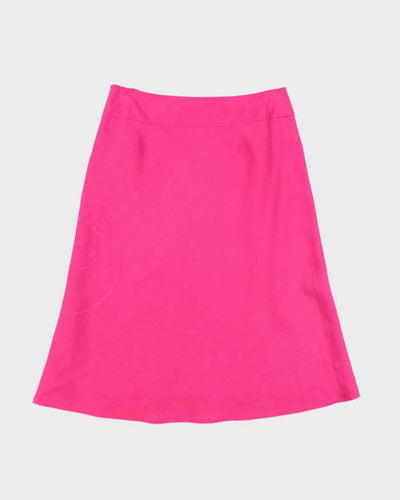 Vintage Y2k 00s Jessica Beaded Linen Skirt - S