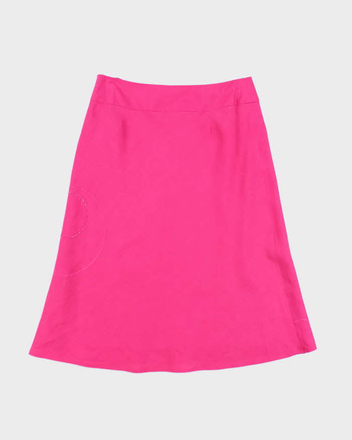 Vintage Y2k 00s Jessica Beaded Linen Skirt - S