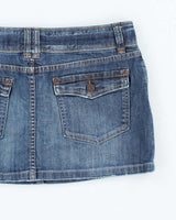 Vintage Y2k 00s Guess Denim Mini Skirt - S