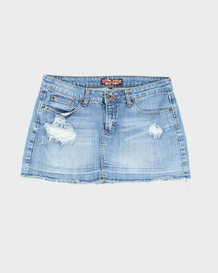Vintage Y2k 00s Makers Of True Originals Denim Mini Skirt - S