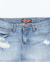 Vintage Y2k 00s Makers Of True Originals Denim Mini Skirt - S