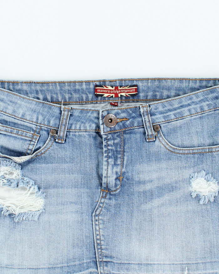 Vintage Y2k 00s Makers Of True Originals Denim Mini Skirt - S