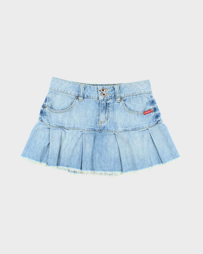 Vintage Y2k 00s Guess Denim Mini Skirt - XS