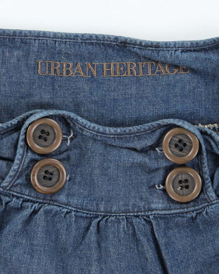 Vintage Y2k 00s Urban Heritage Denim Mini Skirt - XS