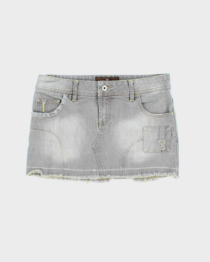 Vintage Y2k 00s Duchesse Denim Mini Skirt - S