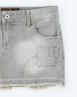 Vintage Y2k 00s Duchesse Denim Mini Skirt - S