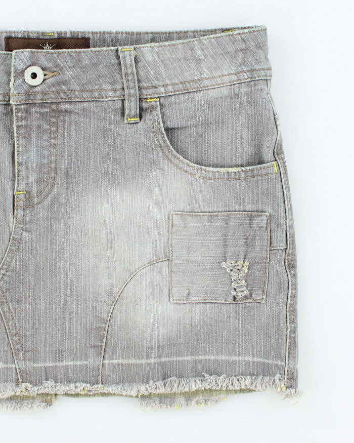 Vintage Y2k 00s Duchesse Denim Mini Skirt - S