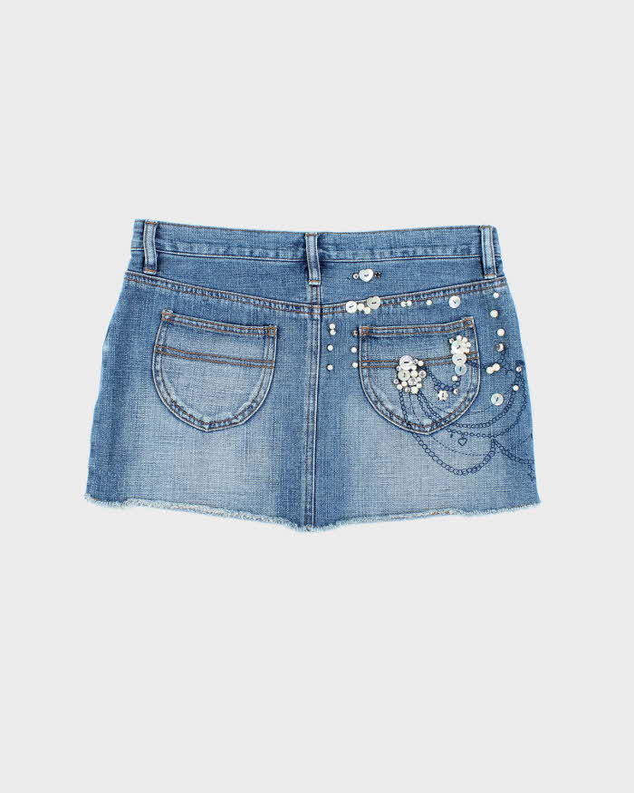 Vintage Y2k 00s Guess Denim Mini Skirt - S