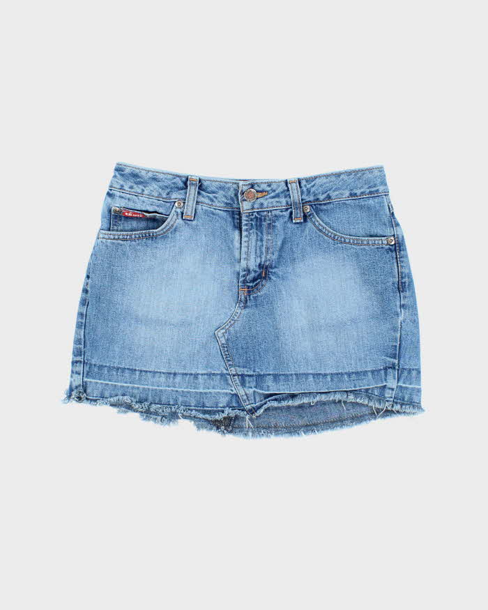 Vintage Y2k 00s Dish Denim Mini Skirt - XS