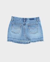 Vintage Y2k 00s Dish Denim Mini Skirt - XS