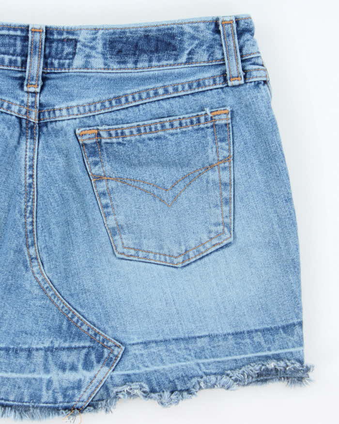 Vintage Y2k 00s Dish Denim Mini Skirt - XS