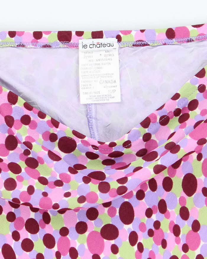 Vintage 90s Le Chateau Spotty Skirt - XS