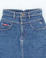 Vintage 90s Puma Denim Skirt - XS