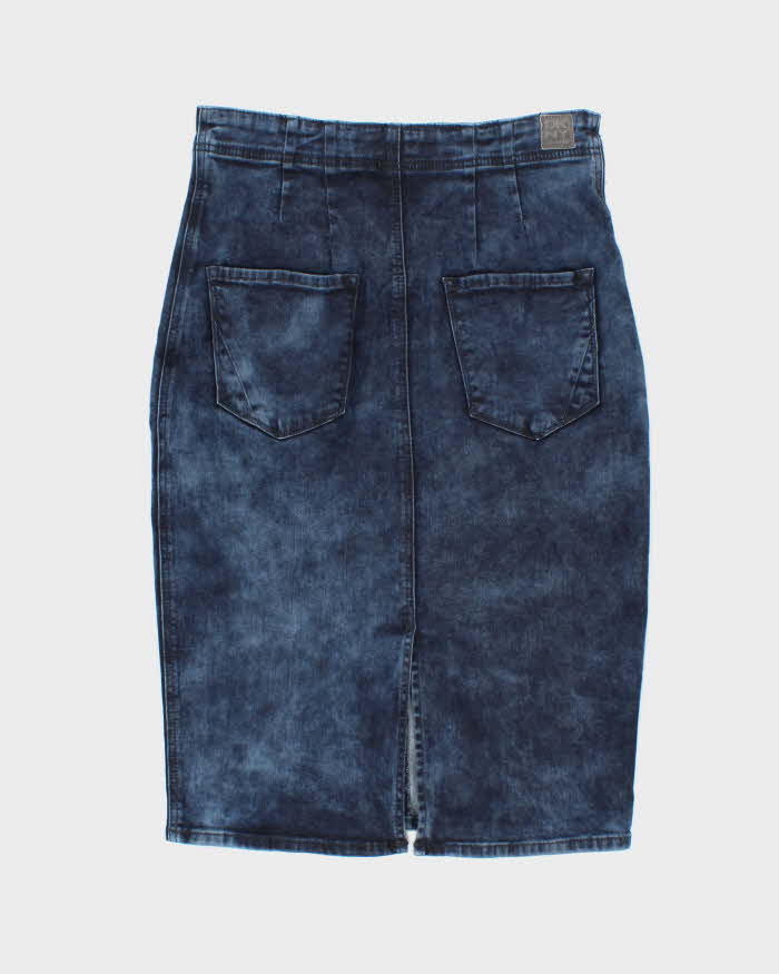 Vintage Y2K DKNY Heavyweight Zip Denim Skirt - M