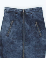 Vintage Y2K DKNY Heavyweight Zip Denim Skirt - M