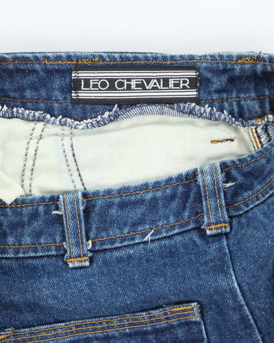 Vintage Y2K Chevalter Dark Wash Raw Hem Denim Skirt - M