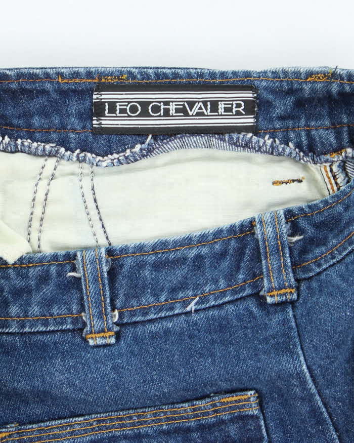 Vintage Y2K Chevalter Dark Wash Raw Hem Denim Skirt - M