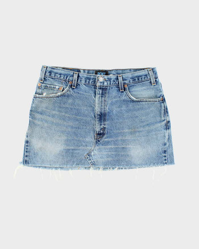 Vintage Y2K Levi's 505 Reworked Denim Skirt - L