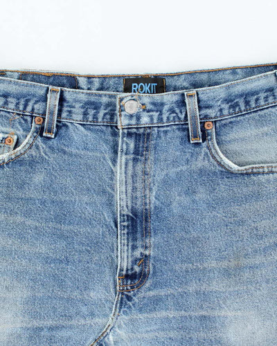 Vintage Y2K Levi's 505 Reworked Denim Skirt - L