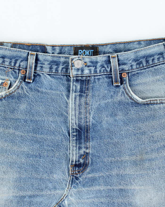 Vintage Y2K Levi's 505 Reworked Denim Skirt - L