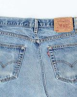 Vintage Y2K Levi's 505 Reworked Denim Skirt - L