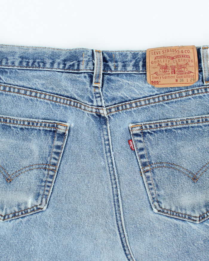 Vintage Y2K Levi's 505 Reworked Denim Skirt - L
