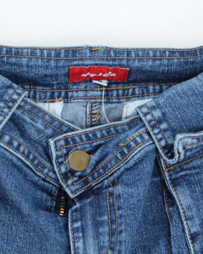 Vintage Y2K Mystic Denim Cargo Mini Skirt - S