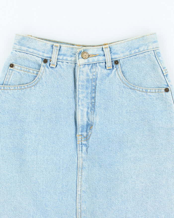 Vintage Y2K Guess Light Wash Denim Skirt - XS