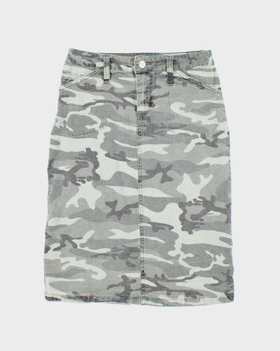 Vintage Y2k 00s Blu Camouflage Skirt - XS