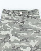 Vintage Y2k 00s Blu Camouflage Skirt - XS