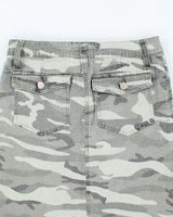 Vintage Y2k 00s Blu Camouflage Skirt - XS
