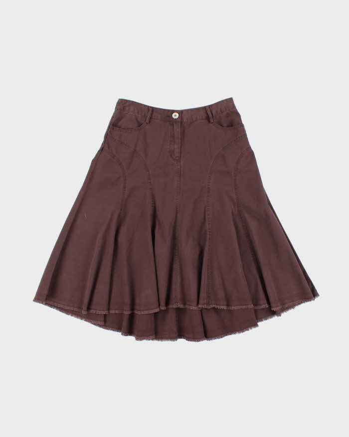 Vintage Y2k 00s Mossimo Brown Denim Skirt - S