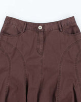 Vintage Y2k 00s Mossimo Brown Denim Skirt - S