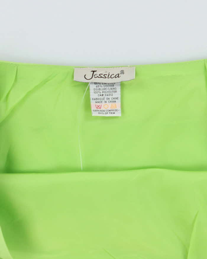 Vintage Y2k 00s Jessica Linen Blend Beaded Skirt - S