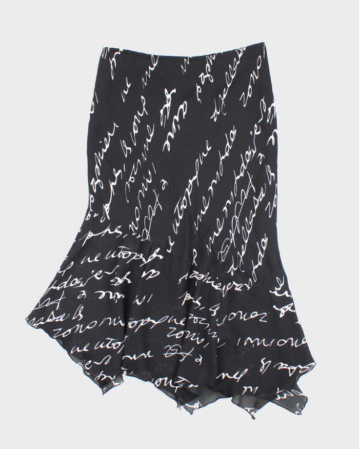 Vintage 90s Della Spiga Handkerchief Hem Skirt - S
