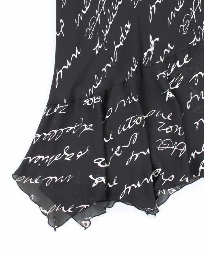Vintage 90s Della Spiga Handkerchief Hem Skirt - S