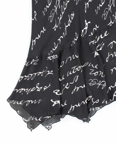 Vintage 90s Della Spiga Handkerchief Hem Skirt - S