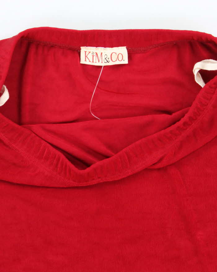 Vintage 90s 00s Kim & Co Ruffle Hem Skirt - XS