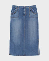 Vintage Y2k 00s Nautica Denim Skirt - L