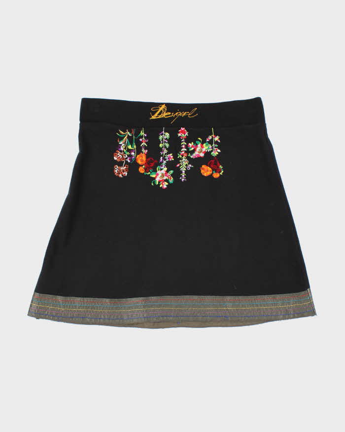 Vintage Y2k 00s Desigual Embroidered Skirt - M