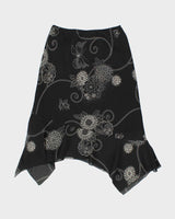 Vintage 90s Jessica Handkerchief Hem Skirt - M