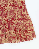 Vintage 90s 00s Jonatan Martin Paisley Pattern Sequin Skirt - S
