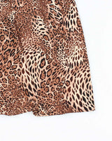 Vintage 90s 00s Sheri Martin Leopard Print Skirt - S
