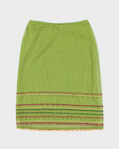 Vintage 90s 00s Express Beaded Skirt - XS