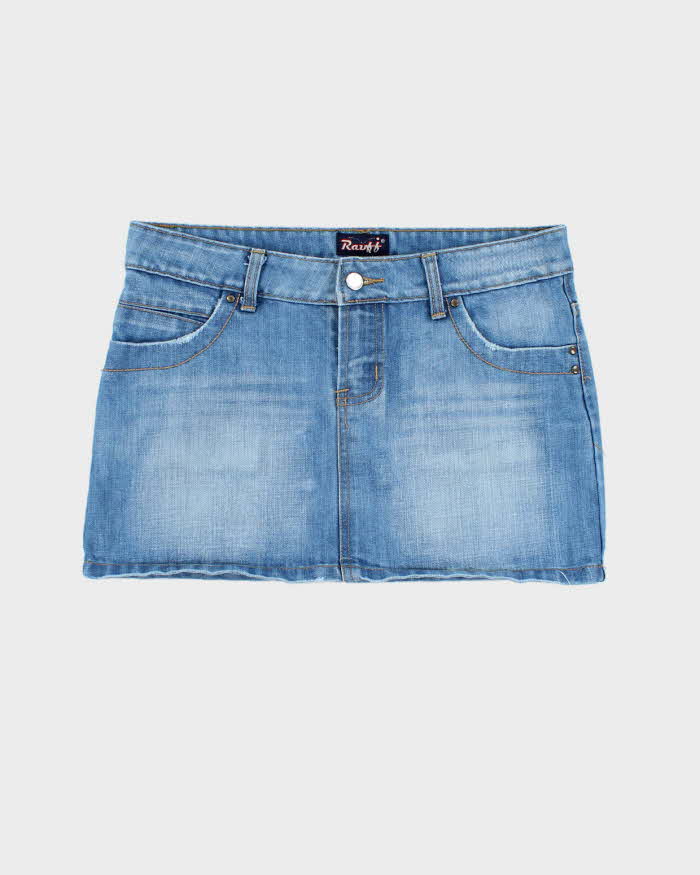 Vintage Y2k 00s Raifi Denim Mini Skirt - S