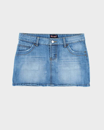 Vintage Y2k 00s Raifi Denim Mini Skirt - S