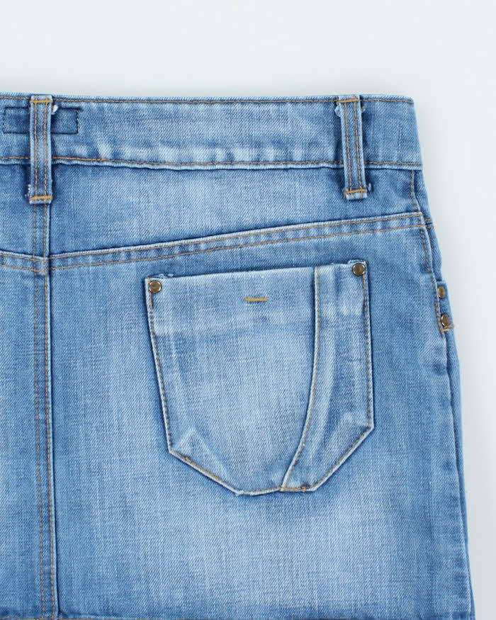 Vintage Y2k 00s Raifi Denim Mini Skirt - S