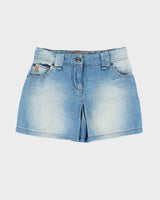 Vintage Y2k 00s Galliano Denim Mini Skirt - XS